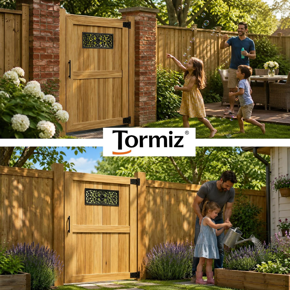 23 Inch Long Rectangle Fence Gate Decorative Insert – AD-42 Cast Aluminum Orn...