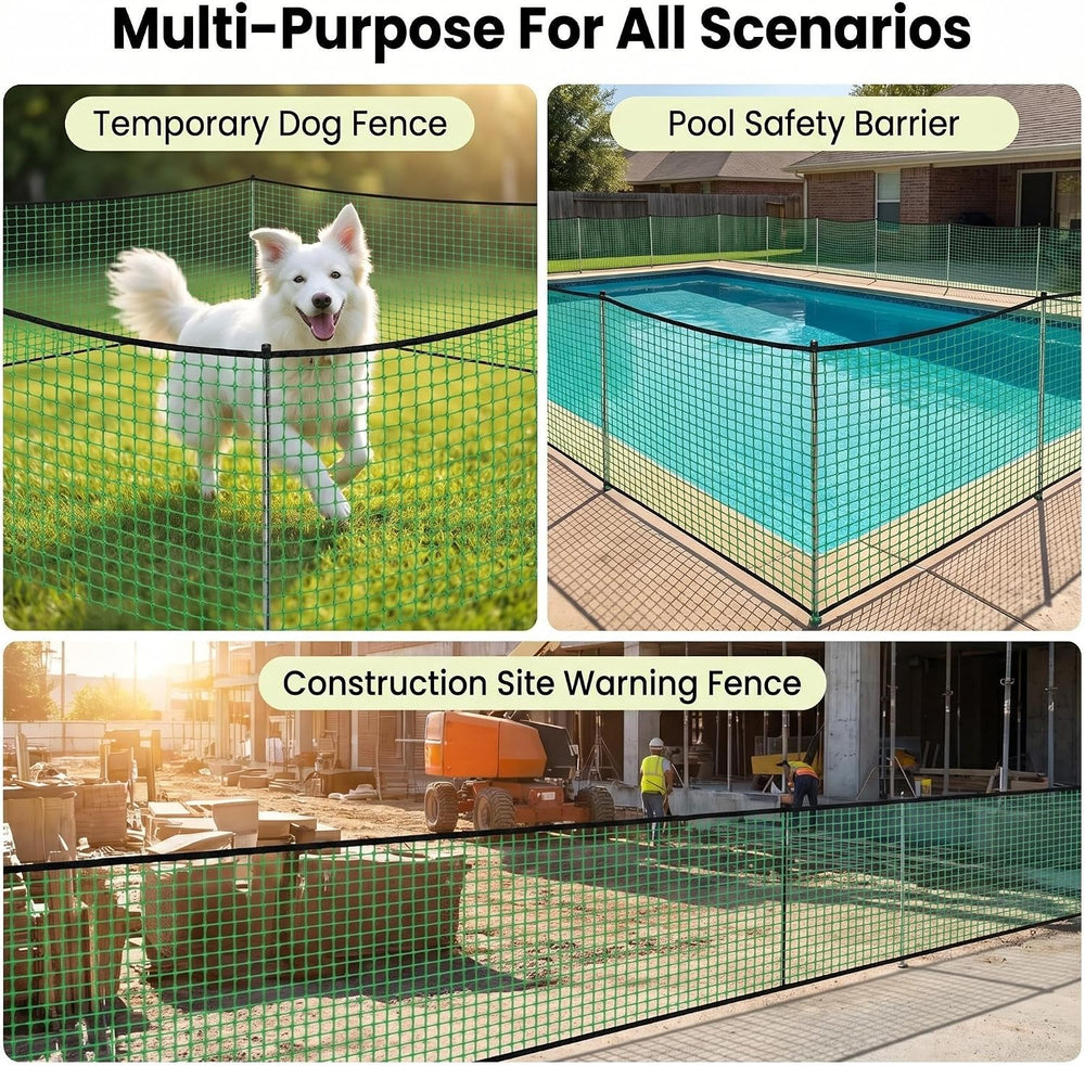 6.6x50ft Plastic Mesh Fencing, 0.4in Mesh Deer Fence