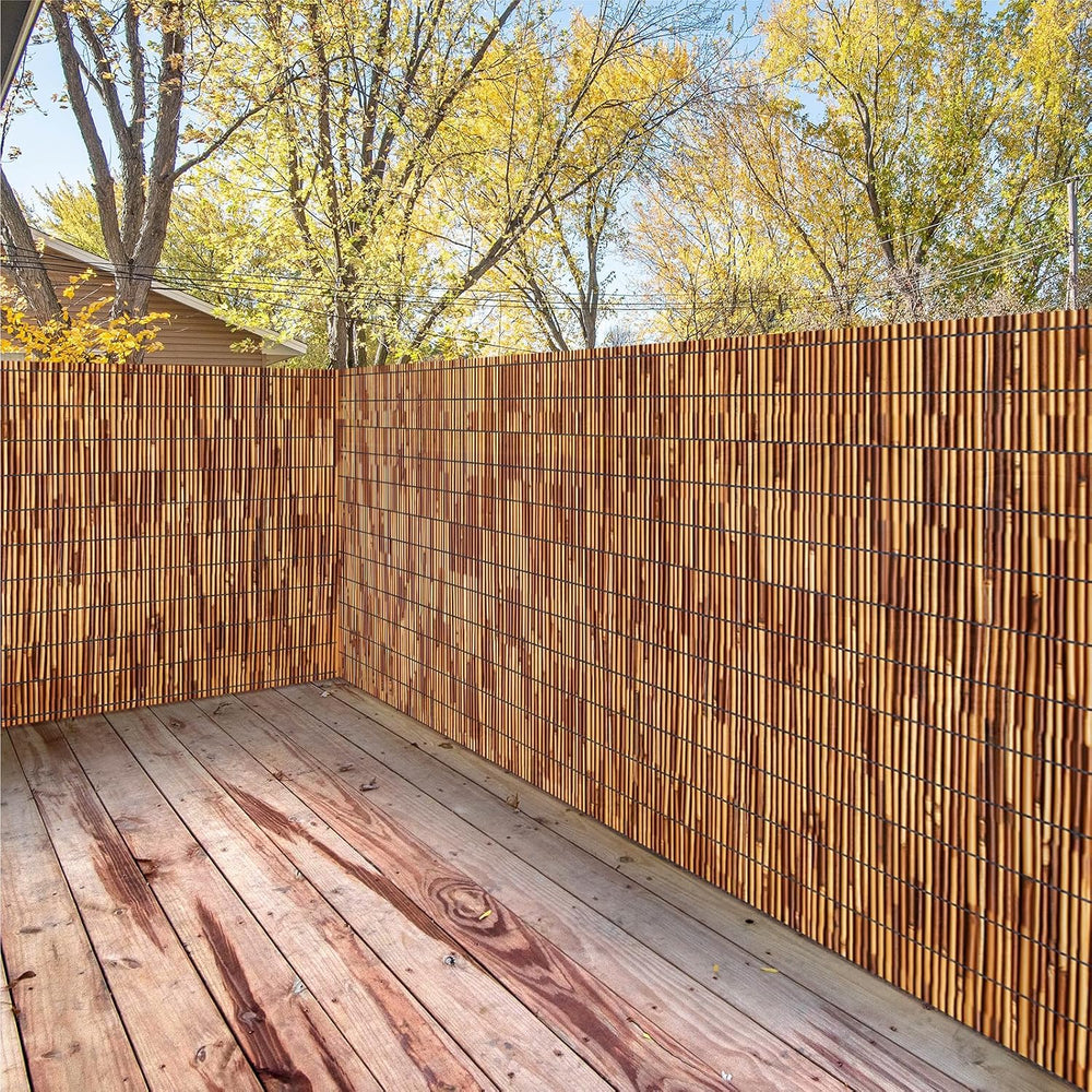 Reed Fencing Rolls,5.5FT X 16.4FT Reed Screen Curtain Fence Covering Privacy ...