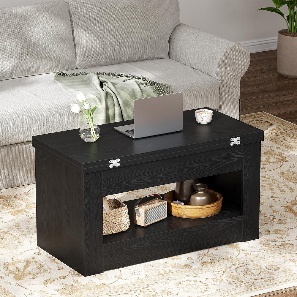 UNIQUITE 40" Lift Top Coffee Table, 4 in 1 Multi-Function Lift Coffee Ta...