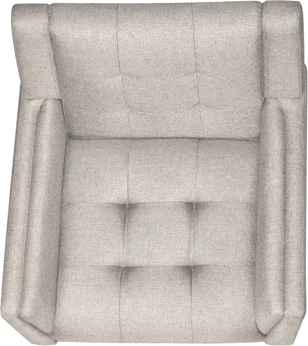 Christopher Knight Home Evelyn Mid Century Modern Fabric Arm Chair, Beige &am...