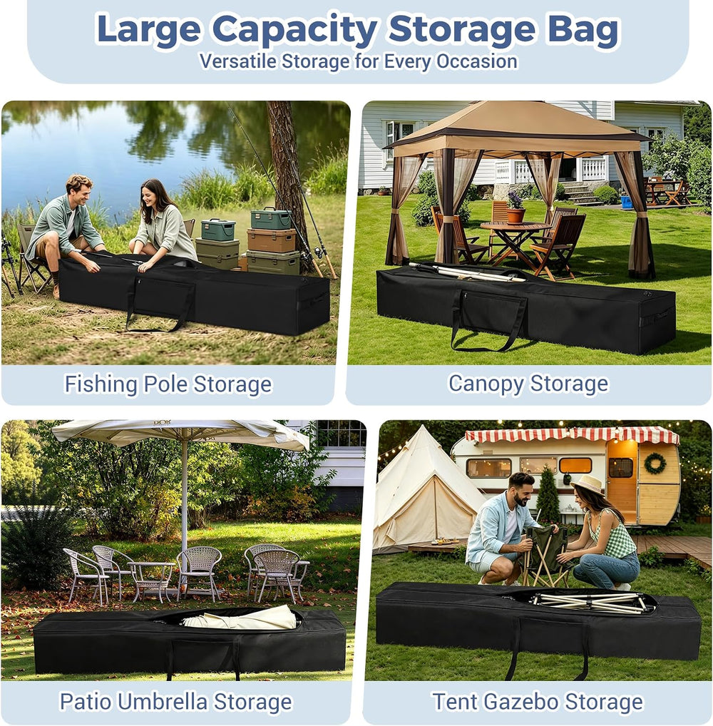 COOLBEBE 83" x 16" x 12" Extra Large Tent Storage Bag - 260L, ...