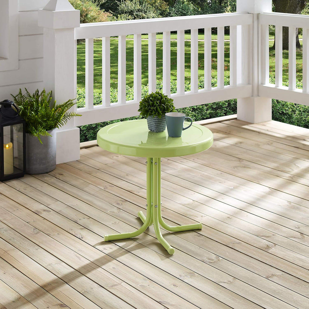 Crosley Furniture Griffith Retro Metal Outdoor Side Table