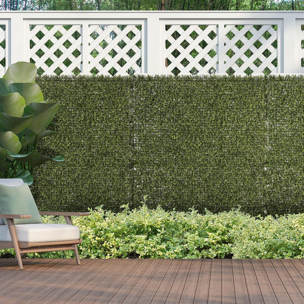 Outsunny 12PCs Grass Wall Panels, 20" x 20" Artificial Grass Wall D...
