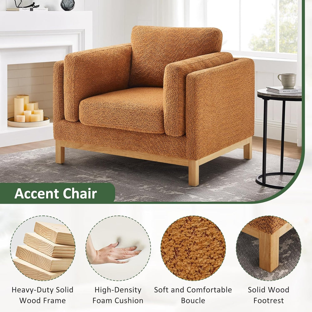 VANOMi 41.34" Oversized Accent Chair, Modern Upholstered Armchair