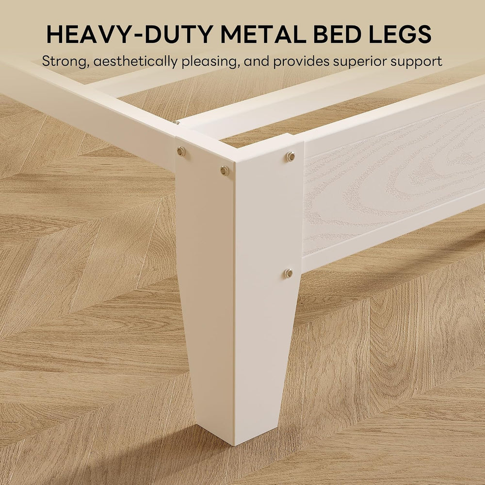 LIKIMIO King Bed Frame with Storage Headboard and Charging Station