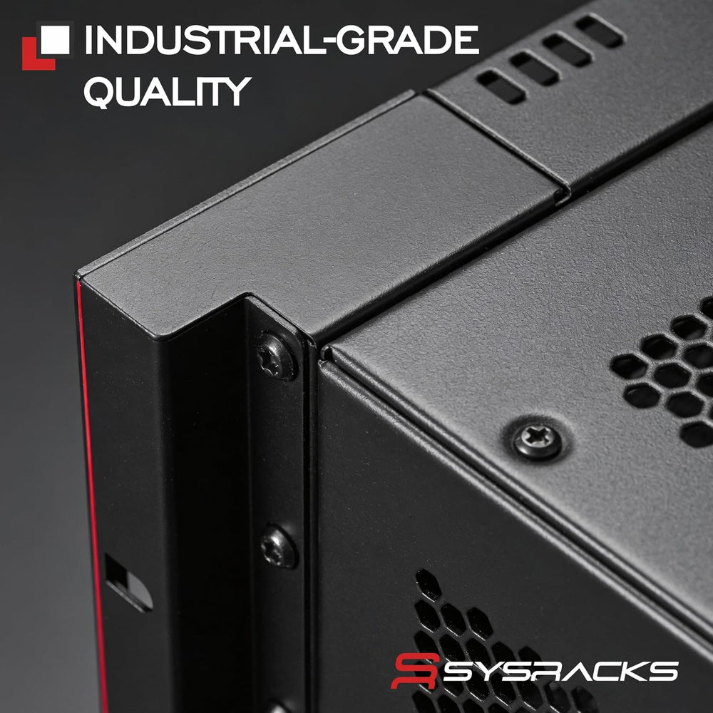 Sysracks 6U Wall Mount Server Rack Cabinet, 18-Inch Deep, Black