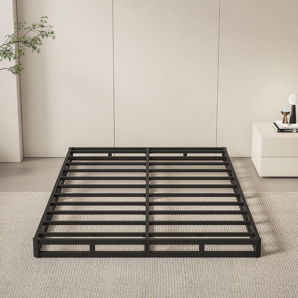 King Box Spring Bed Base, 5 Inch Low Profile, 3000 LBS Heavy Duty Metal Mattr...