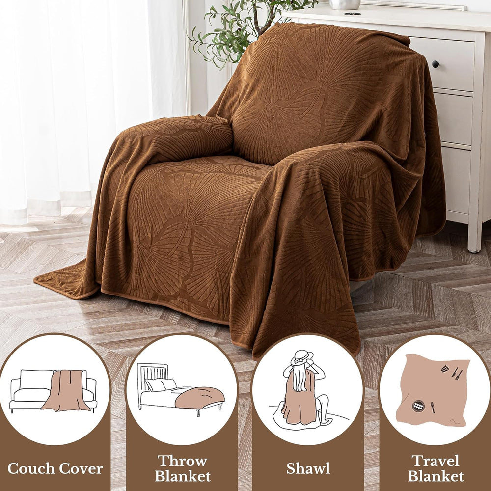 Waterproof Armchair Couch Cover for Pet,71"x91",Coffee Brown