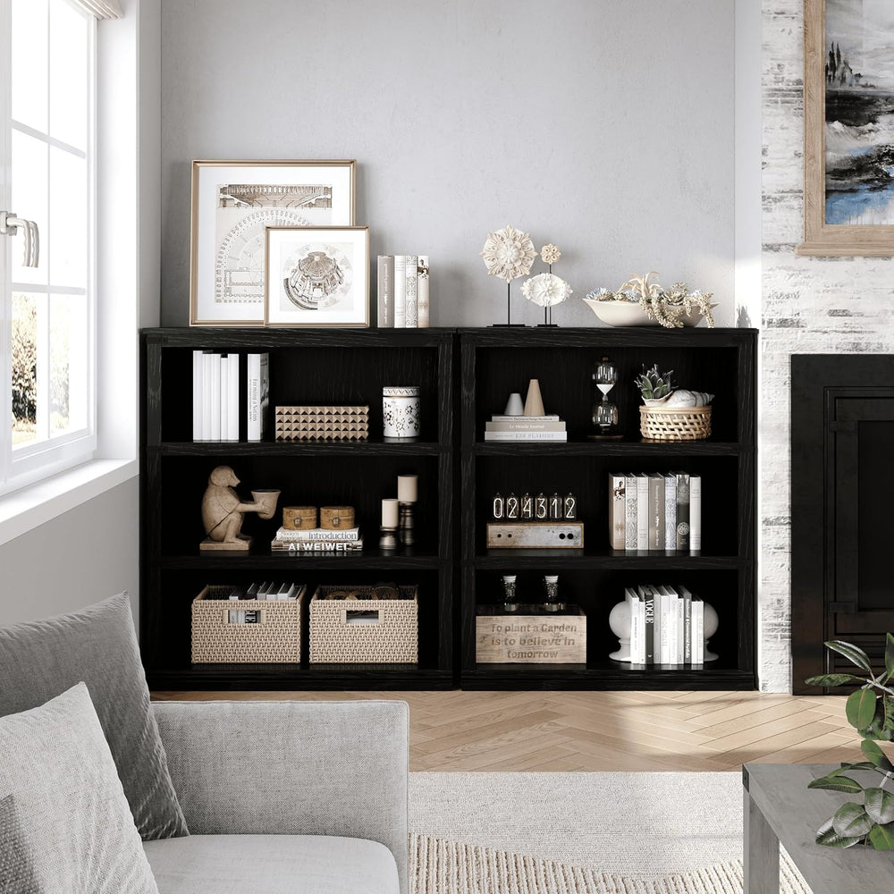 GarveeHome5 Tier Farmhouse Bookcase, 67.4" Tall Book Shelf with Storage