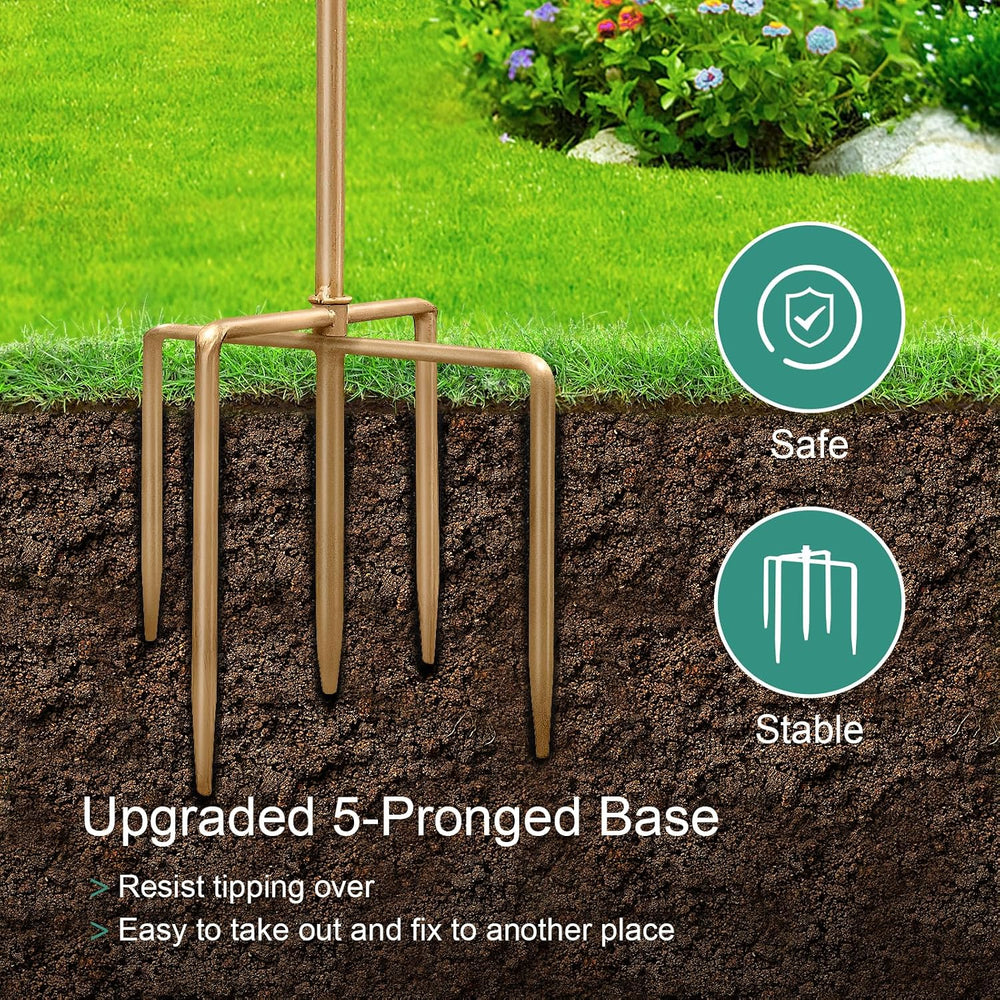 Bird Bath for Outside, Metal Birdbaths & Bird Feeder for Outdoors