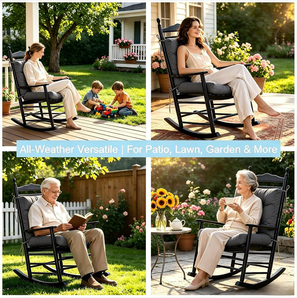 QILLOWAY Outdoor Chair Cushion for Patio Furniture, Waterproof Patio Cushions...