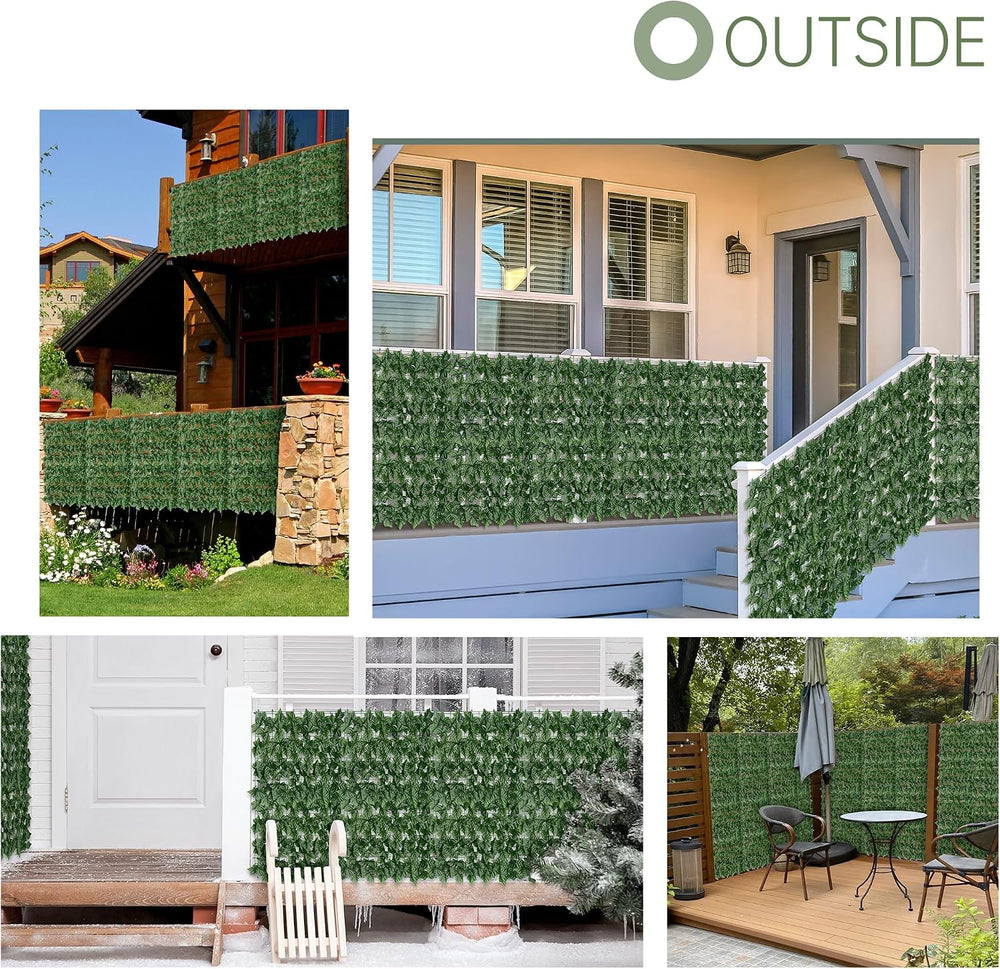 60x120 in (50 Sqft) Artificial Ivy Vine Privacy Fence Screen