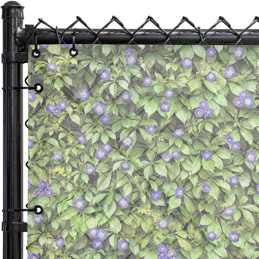 FenceScreen 211 Series Scenic Designer Fence Screen (Morning Glory Purple)