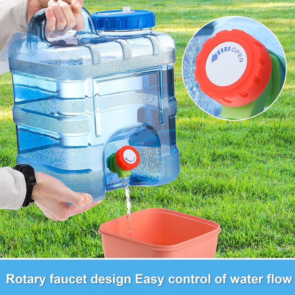 2 Pcs Water Storage Containers, 2.6 Gallon Each/ 5.2 Gallon Total