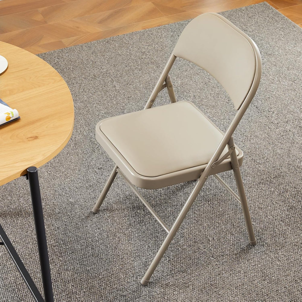 DUMOS Padded Folding Chairs 10 Pack, Outdoor Foldable Chairs