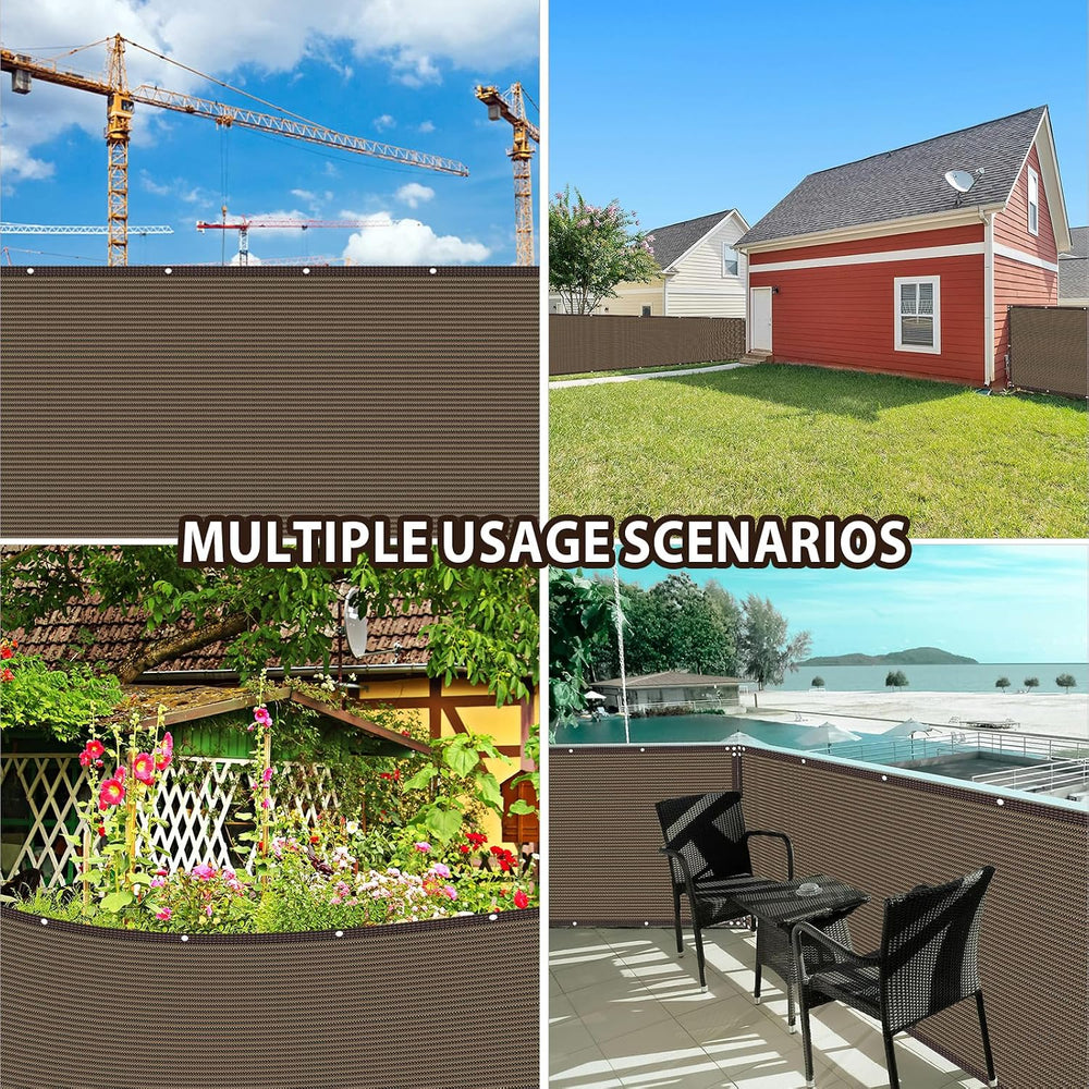 4×50FT Heavy Duty Fence Privacy Screen, 180GSM, 90% Block, Include Zip Ties