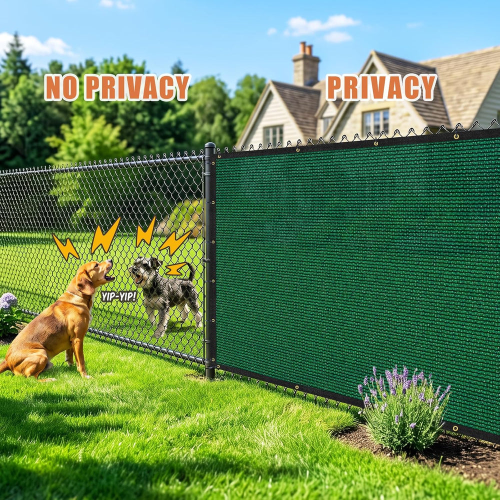KANAGAWA Privacy Screen Fence 6 x 25ft, 90% Blockage Screen, Dark Green