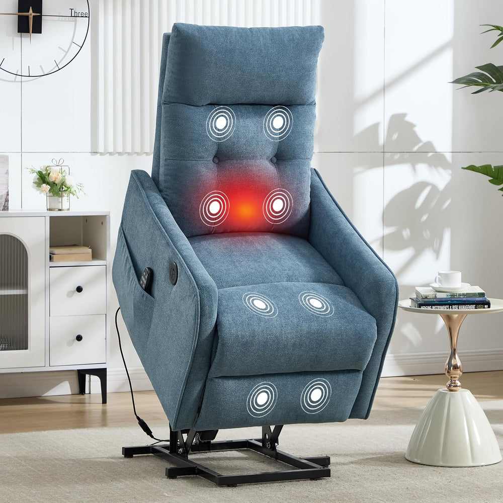 Power Lift Recliner Chair with Vibration Massage and Heat for Petite Elderly,...