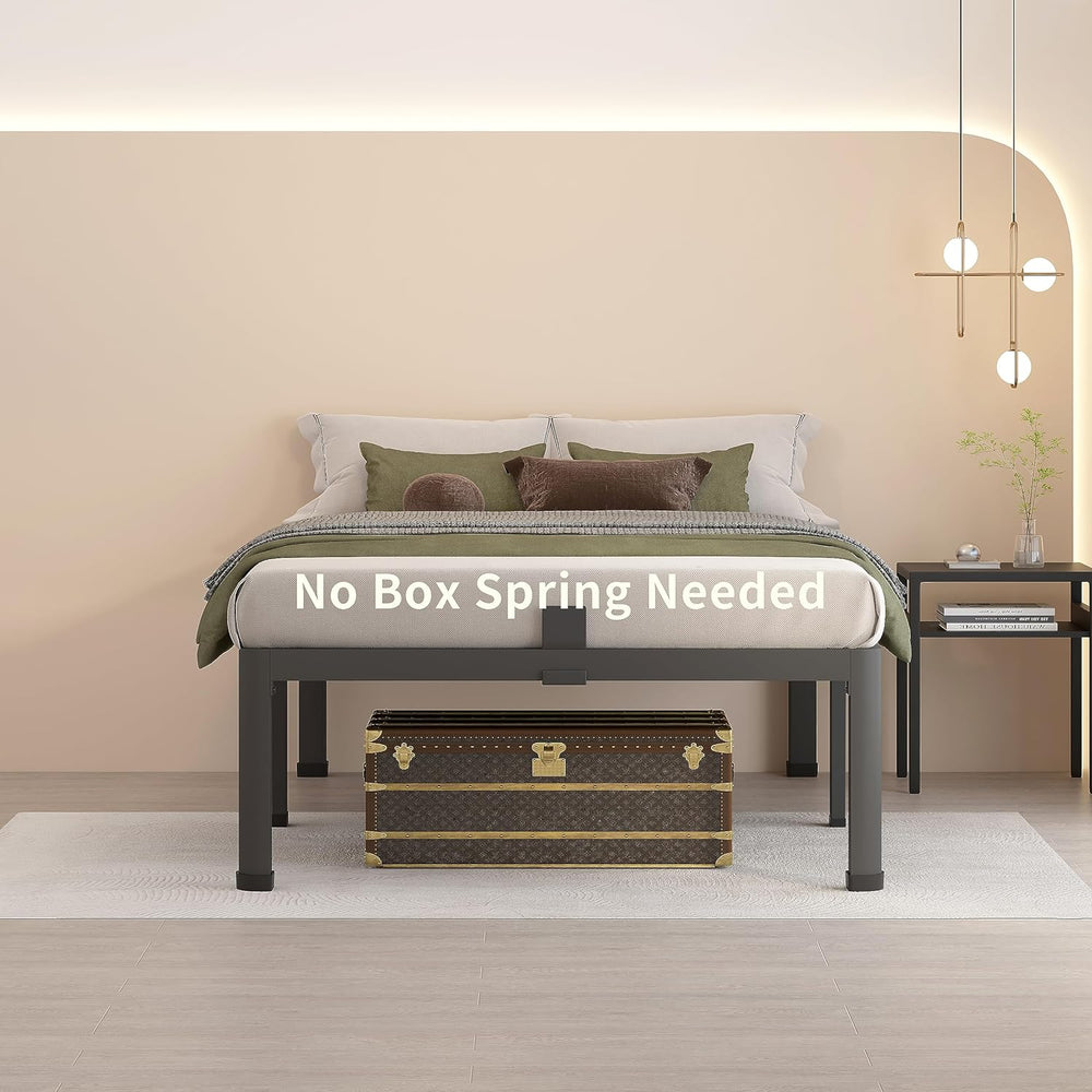 MAF 18 Inch Twin XL Bed Frames with Round Corner Leg Mattress Slide Stopper