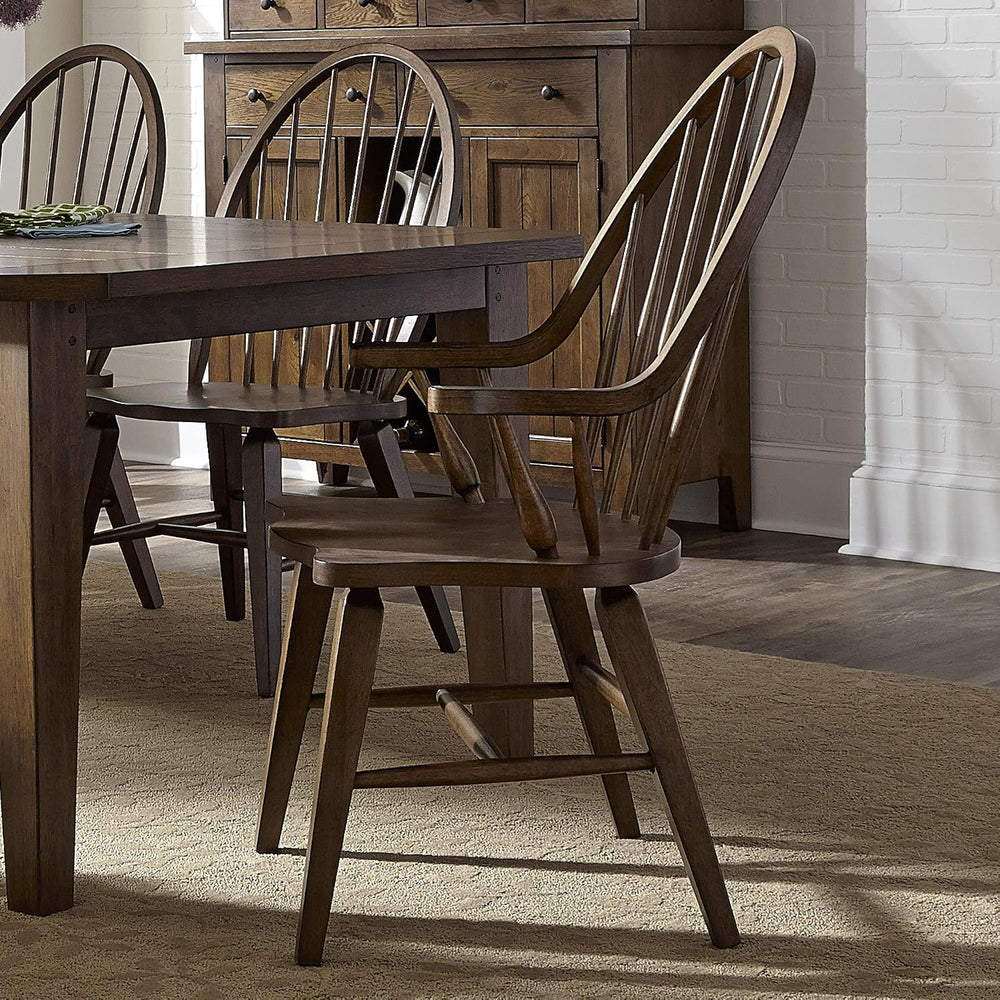 Liberty Furniture Industries Hearthstone Windsor Back Arm Chair, W25 x D25 x ...