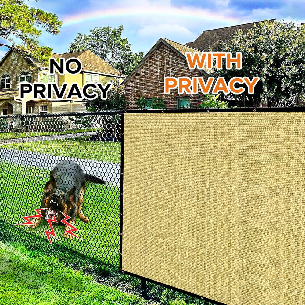 4ftx50ft Fence Privacy Screen Heavy Duty 170 GSM Windscreen & Dustproof F...