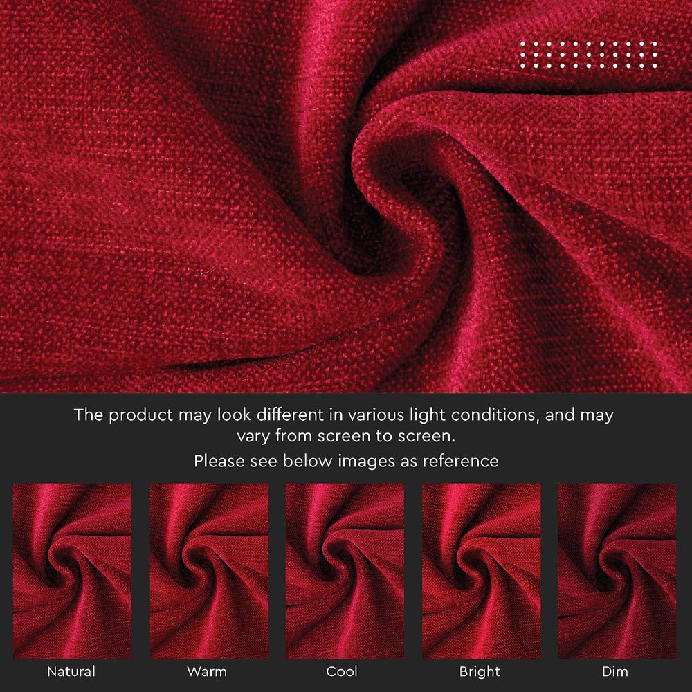 Encasa XO Chenille Throw Pillow Covers, No Inserts 24"x24"