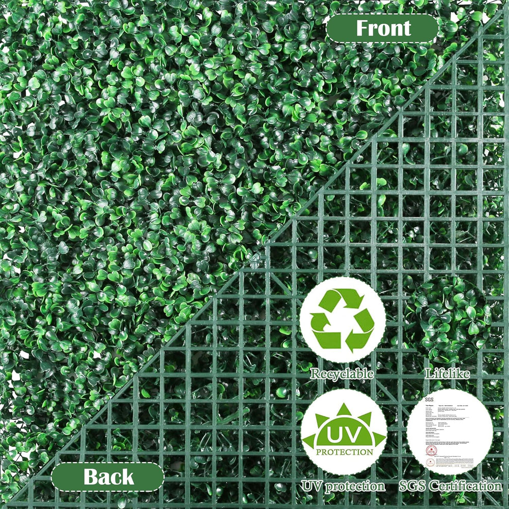 Sunnyglade 40"x120" Artificial Boxwood Roll Panels Privacy Fence Sc...