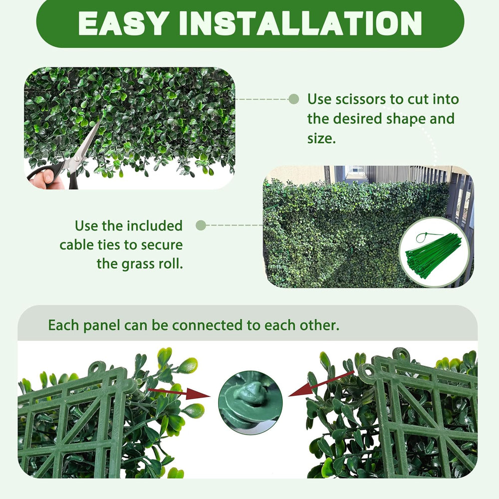 ODTORY Artificial Hedge Privacy Fence Screen, 24X16 in 24P (64 sqft)
