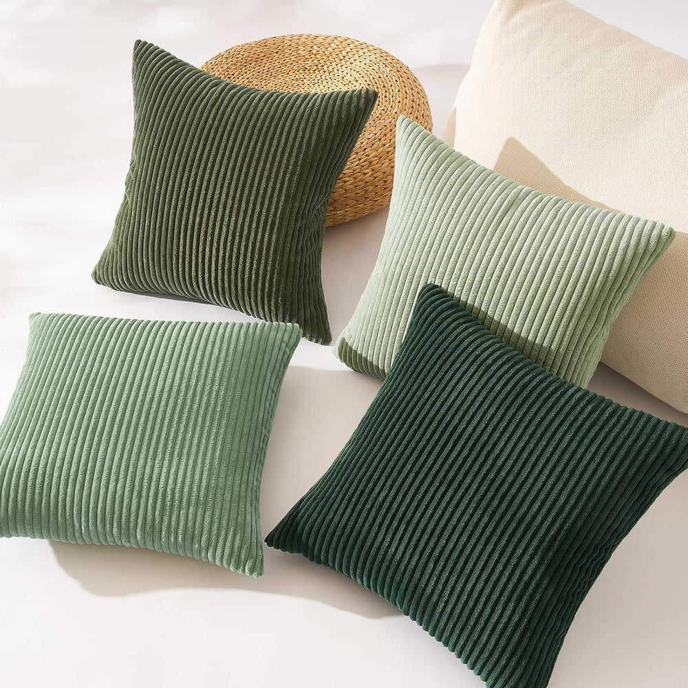 Topfinel Light Green Decorative Throw Pillow Covers Green Series,Winter Fluff...