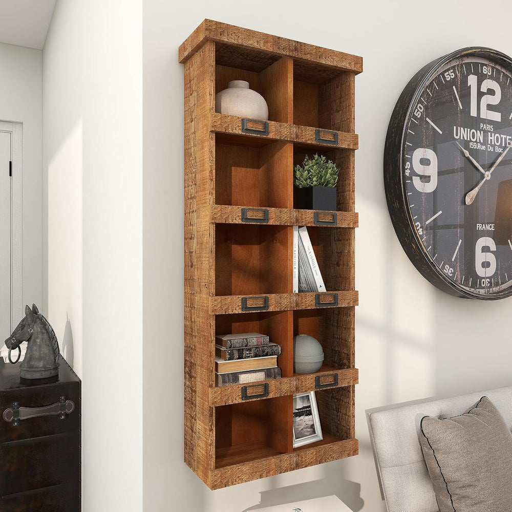 Deco 79 45887 Wall Shelf, Brown,18"L x 7"W x 42"H