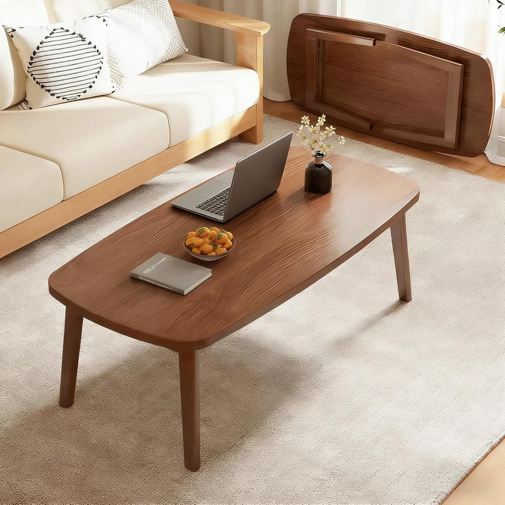 Foldable Coffee Table, Coffee Tables for Living Room, Foldable Legs Minimalis...
