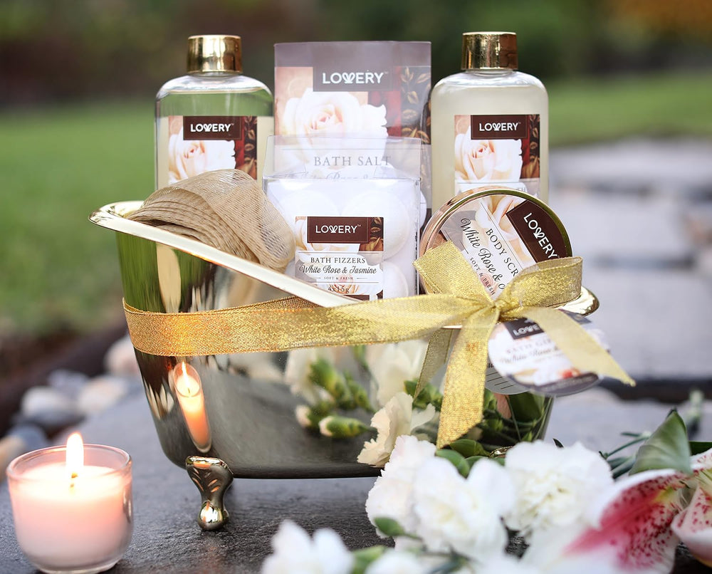 Gifts for Women Home Spa Gift Basket, Luxury 13pc Bath & Body Set Men &am...