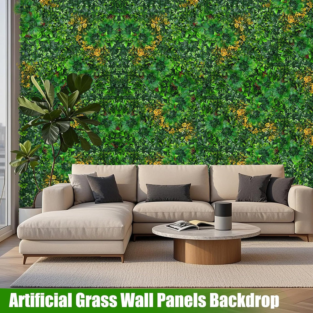Artificial Grass Wall Panels, 60"x120"(50 SQFT) Boxwood Panels