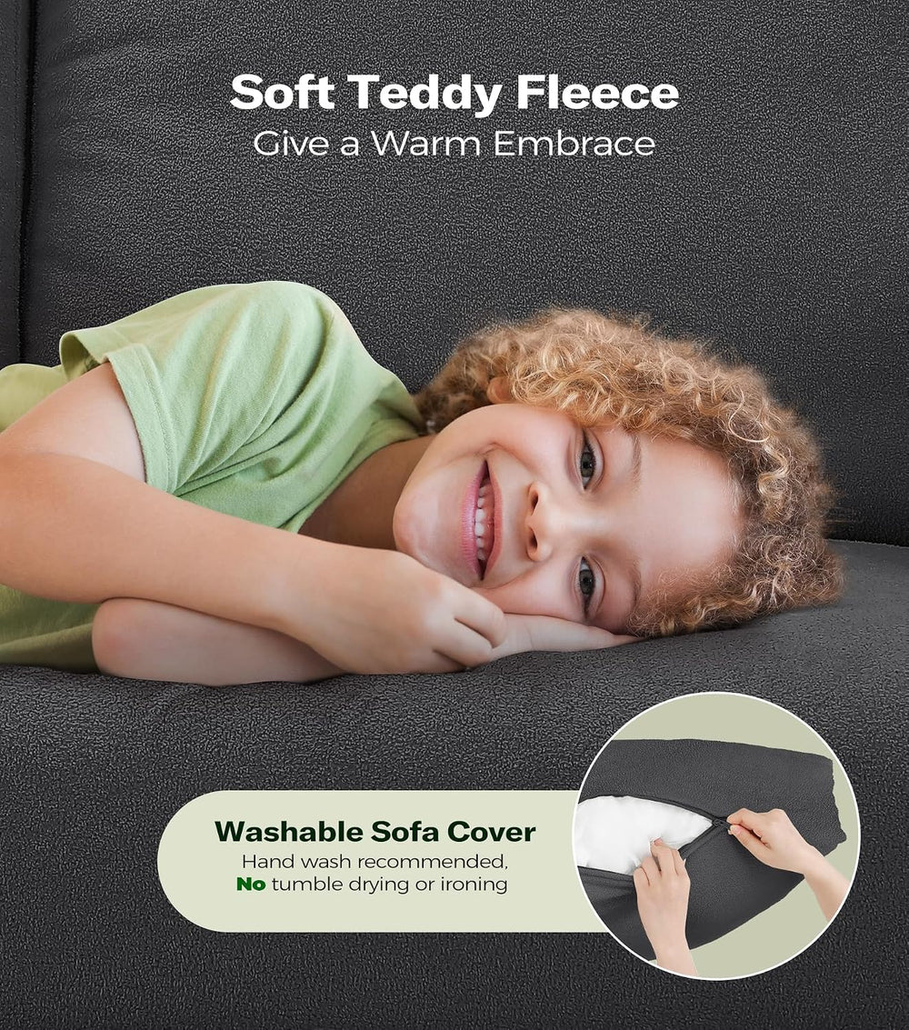 Welzona Couches for Living Room, 83"Teddy Sofa Couch, Sofas for Living Room