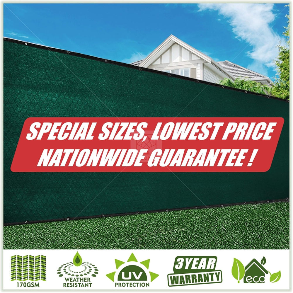 Colour Tree 8' x 50' Green Fence Privacy Screen, 90% Blockage Windscreen