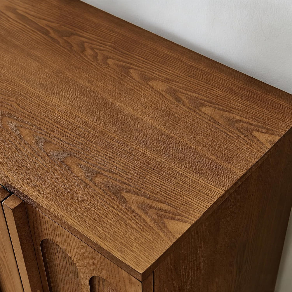 LKTART 45" Mid-Century Modern Sideboard Buffet Cabinet with Fluted Doors...