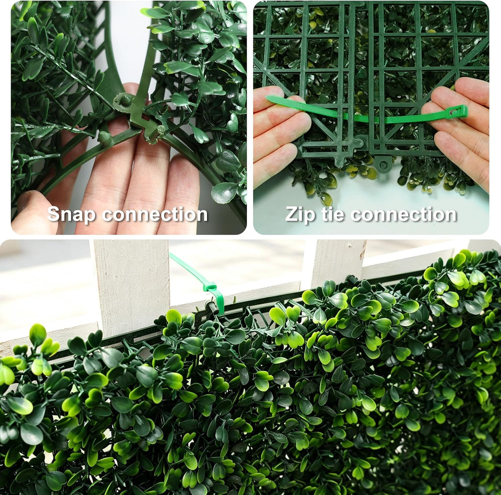 ODTORY Artificial Ivy Privacy Screen Fence Panel, Gradient Green 40X120 in