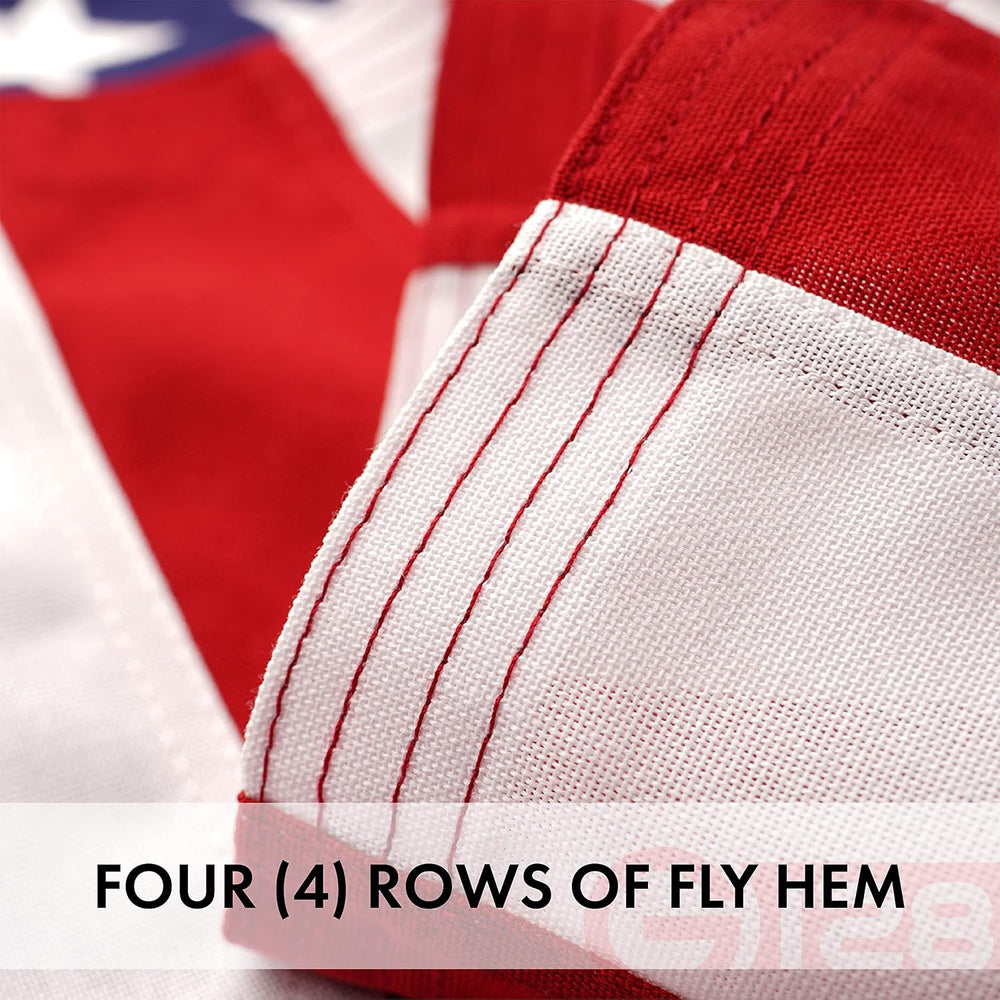 G128 American USA Flag | 4x6 Ft | StormFlyer Series Embroidered 220GSM Spun P...