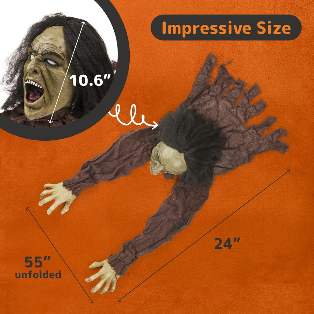 PREXTEX Crawling Zombie Halloween Decoration - Zombies Coming Out of Ground P...