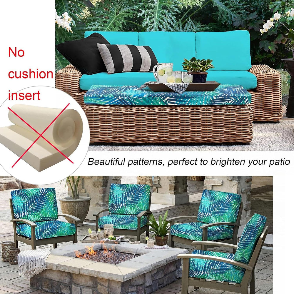 NettyPro Patio Bench/Swing Cushion Cover 45 x 18 x 3 Inch, Water Resistant UV...
