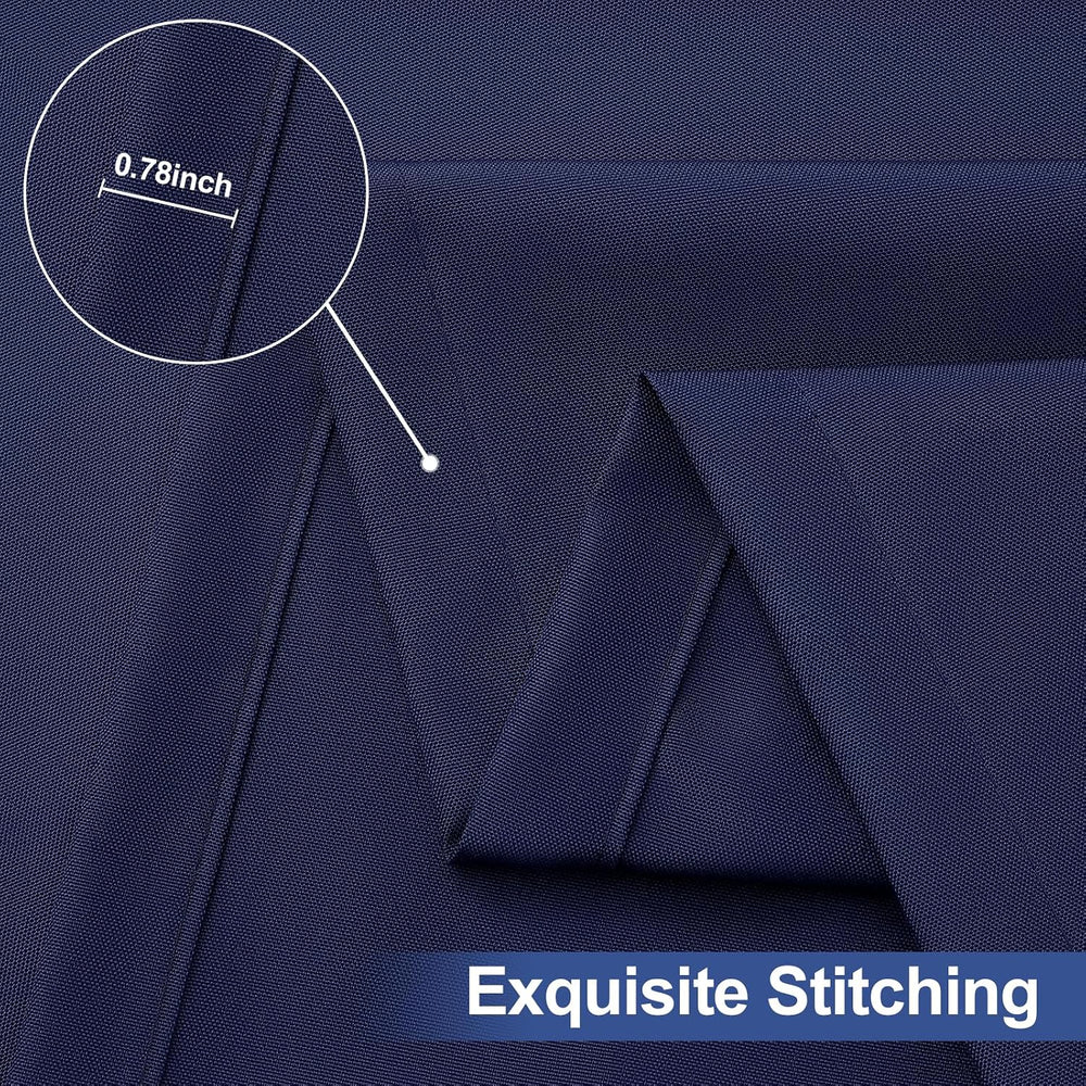 homing 4 Packs 6 Foot Rectangle Navy Blue Elastic Fitted Table Cloth