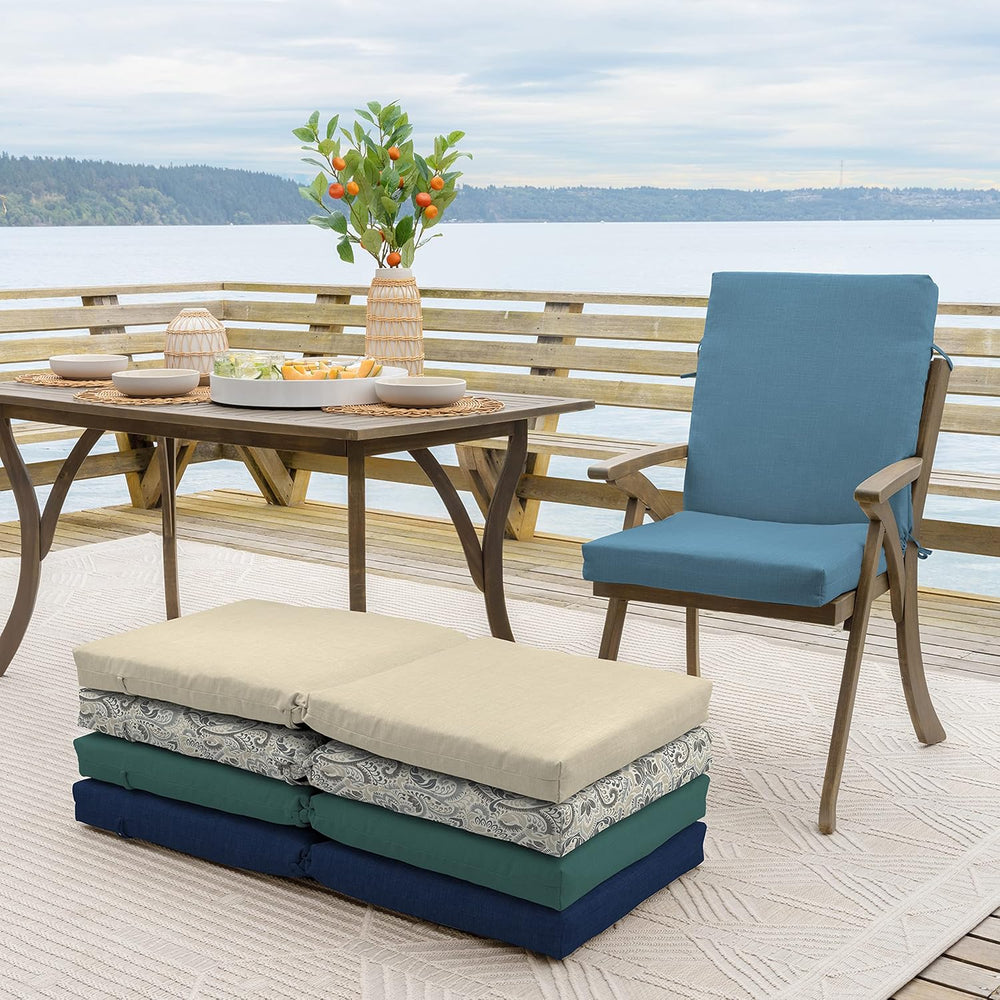 ARDEN Outdoor Dining Chair Cushion, 20 in x 20 in, Weather-Proof, Rain-Proof,...