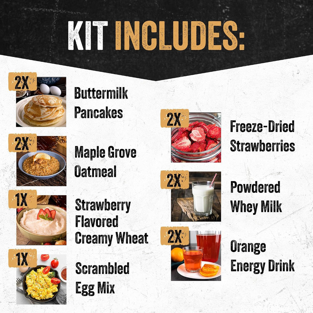 Ready Hour Breakfast Bucket (128 Servings), Emergency Food Supply, Emergency ...
