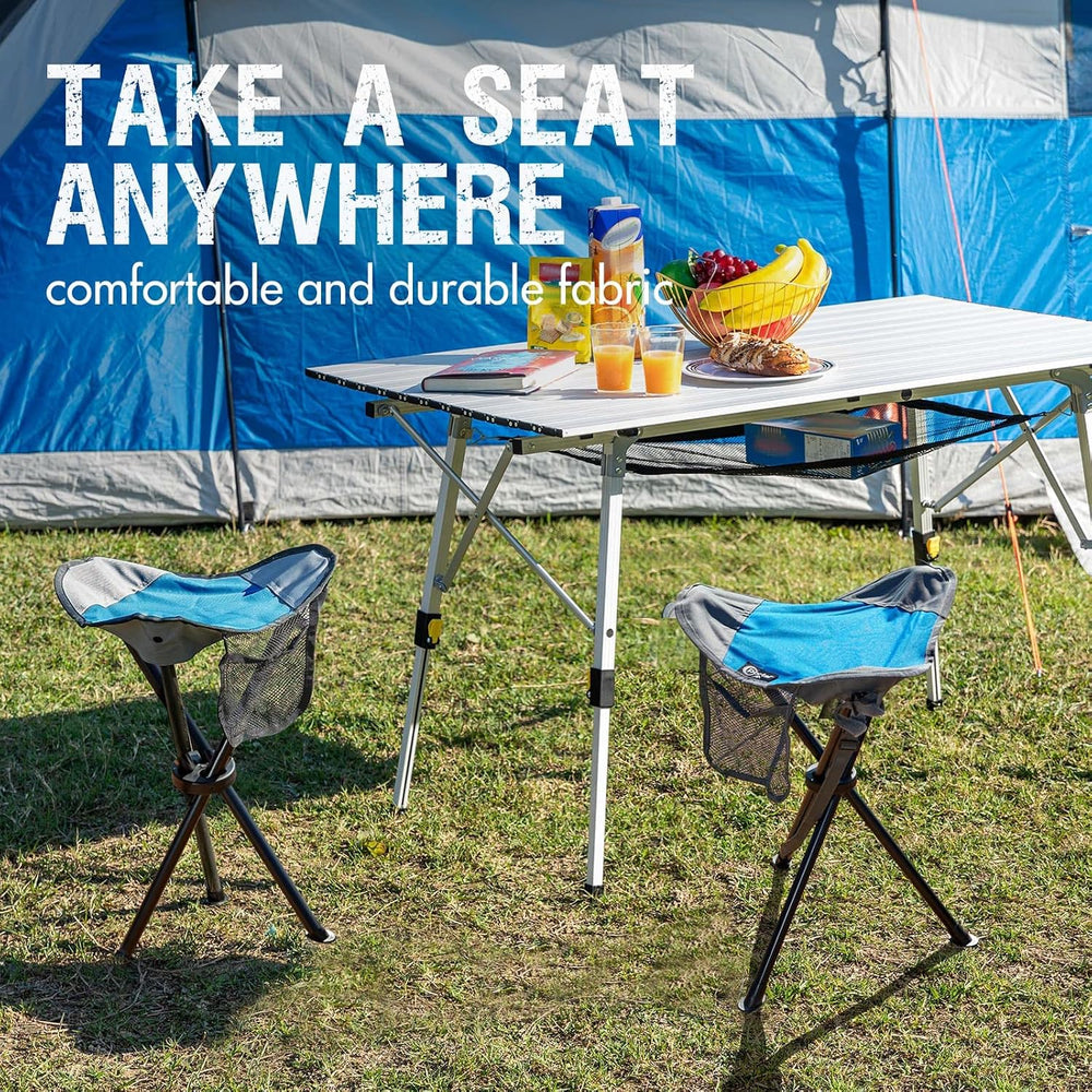 Portal Tall Folding Tripod Stool Portable Tripod Chair for Outdoor Camping