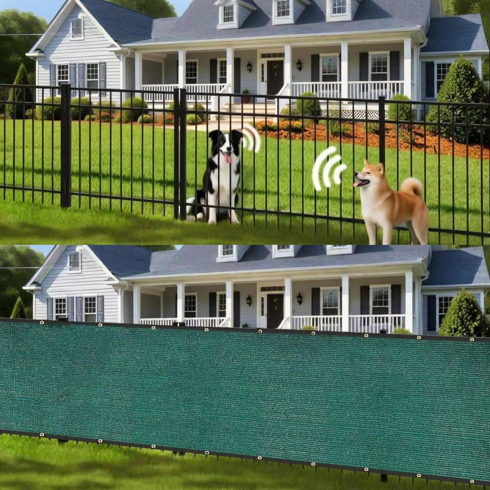 Customized 7' x 100' Green Fence Privacy Screen,with Bindings & G...
