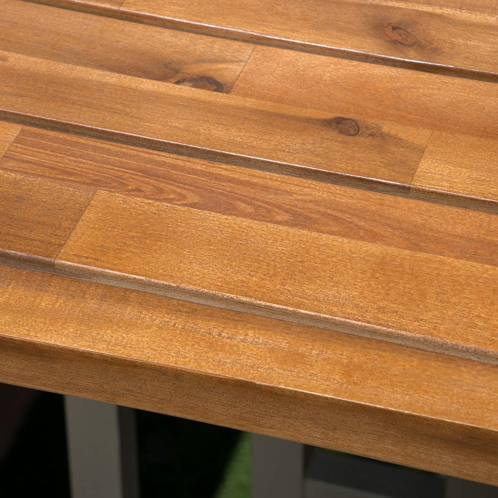 Christopher Knight Home Caribbean Outdoor Acacia Wood Balcony Bar Set, 3-Pcs ...
