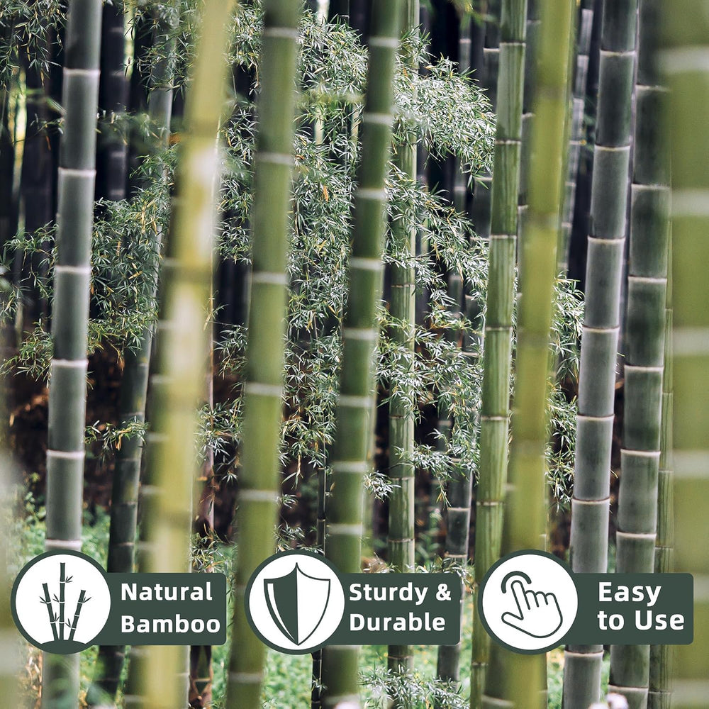 50Pcs / 3ft Bamboo Plant Stakes for Indoor Outdoor Plants, Garden Plant Suppo...