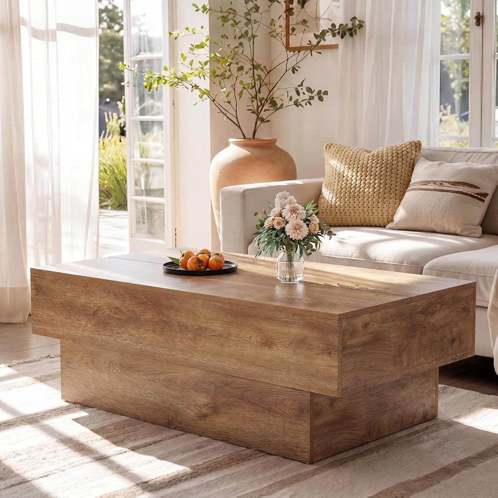 Tribesigns 55" Large Rectangle Coffee Table for Living Room