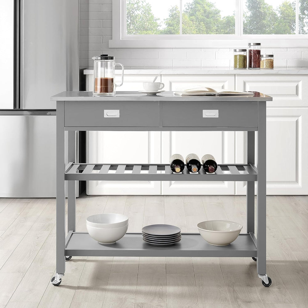 Crosley Furniture Chloe Rolling Kitchen Island